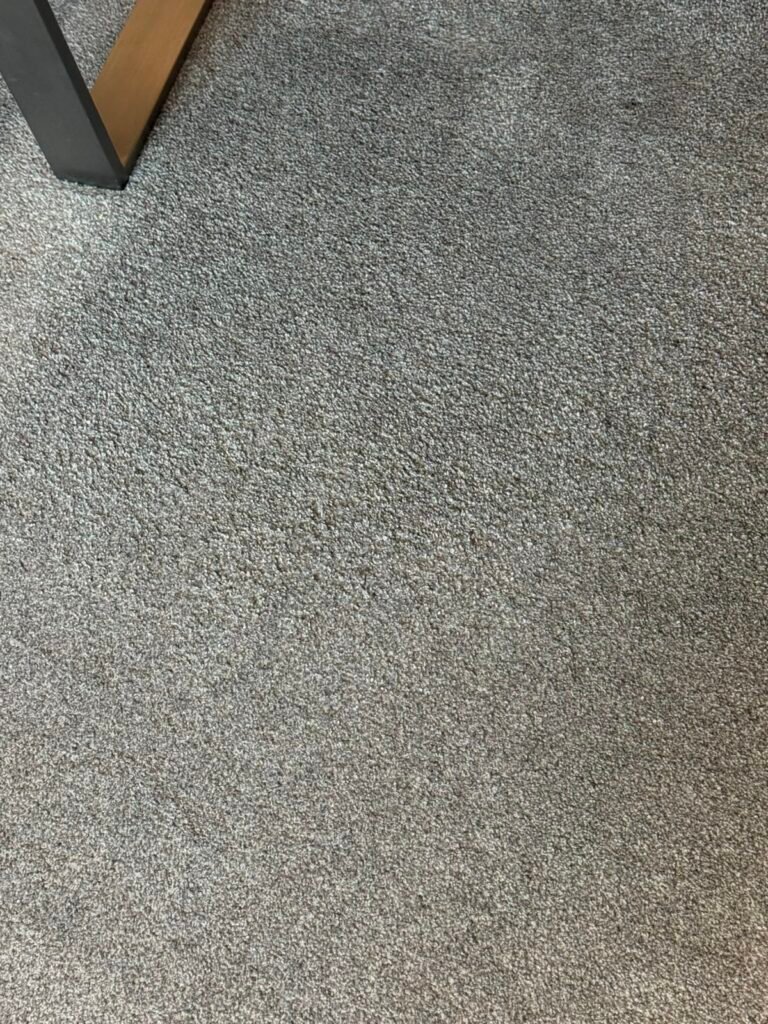 Carpet after professional deep cleaning, stain removed